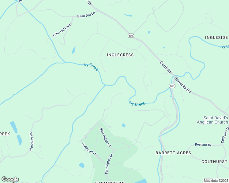 map of restaurants, bars, coffee shops, grocery stores, and more near 2475 North Dogwood Lane in Charlottesville