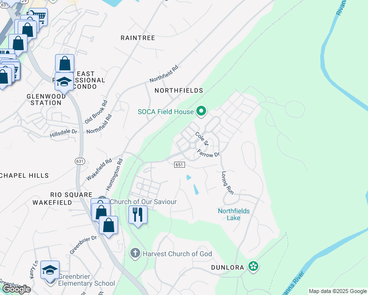 map of restaurants, bars, coffee shops, grocery stores, and more near 763 Belvedere Blvd in Charlottesville