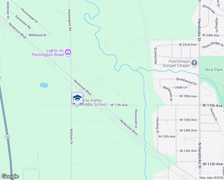 map of restaurants, bars, coffee shops, grocery stores, and more near 1807 Tracy Lane in Hutchinson