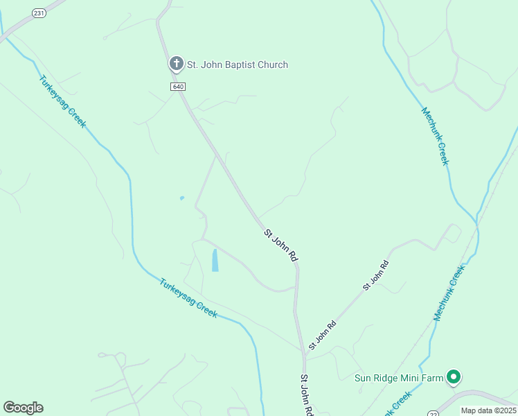 map of restaurants, bars, coffee shops, grocery stores, and more near 1355 Saint John Road in Gordonsville