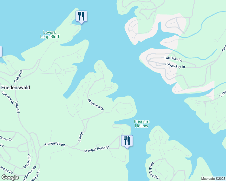 map of restaurants, bars, coffee shops, grocery stores, and more near Lake Road 5-89Uf in Camdenton