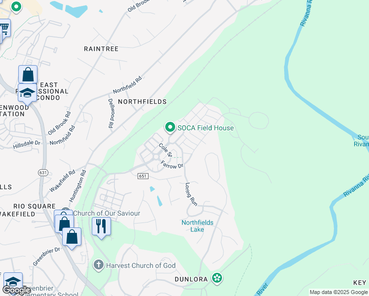 map of restaurants, bars, coffee shops, grocery stores, and more near 880 Belvedere Boulevard in Charlottesville