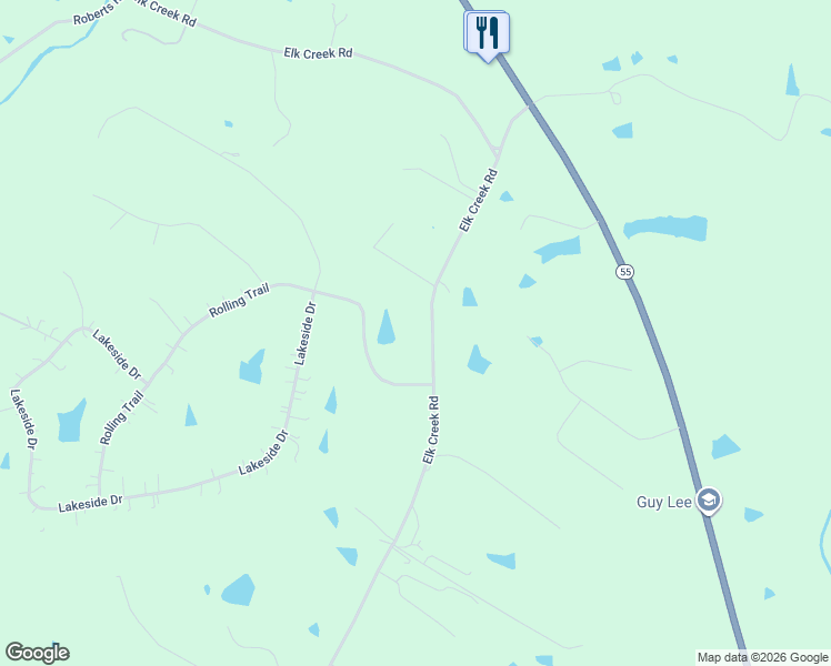 map of restaurants, bars, coffee shops, grocery stores, and more near 3457 Elk Creek Road in Taylorsville