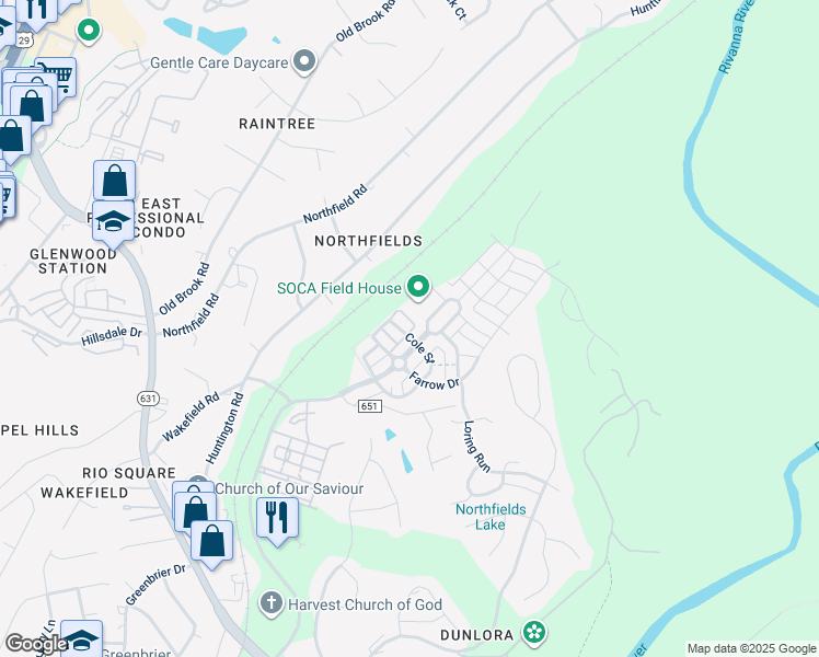 map of restaurants, bars, coffee shops, grocery stores, and more near 812 Cole Street in Charlottesville