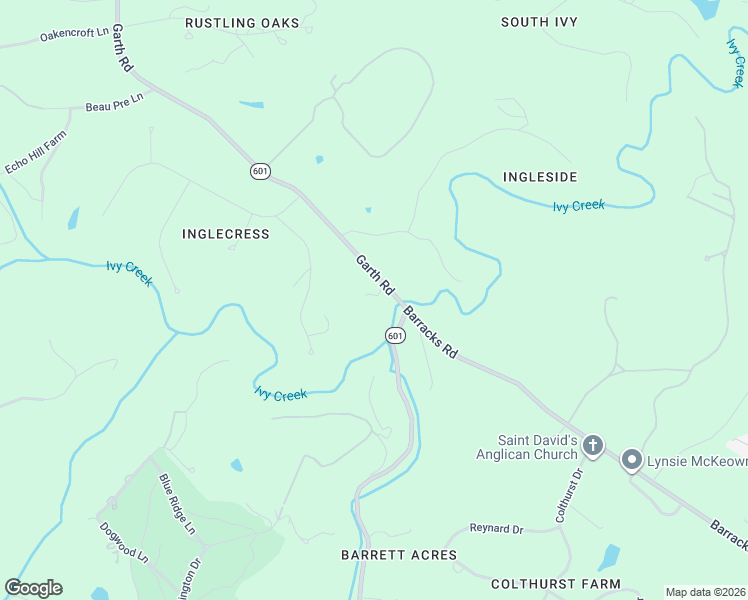 map of restaurants, bars, coffee shops, grocery stores, and more near 935 Garth Road in Charlottesville