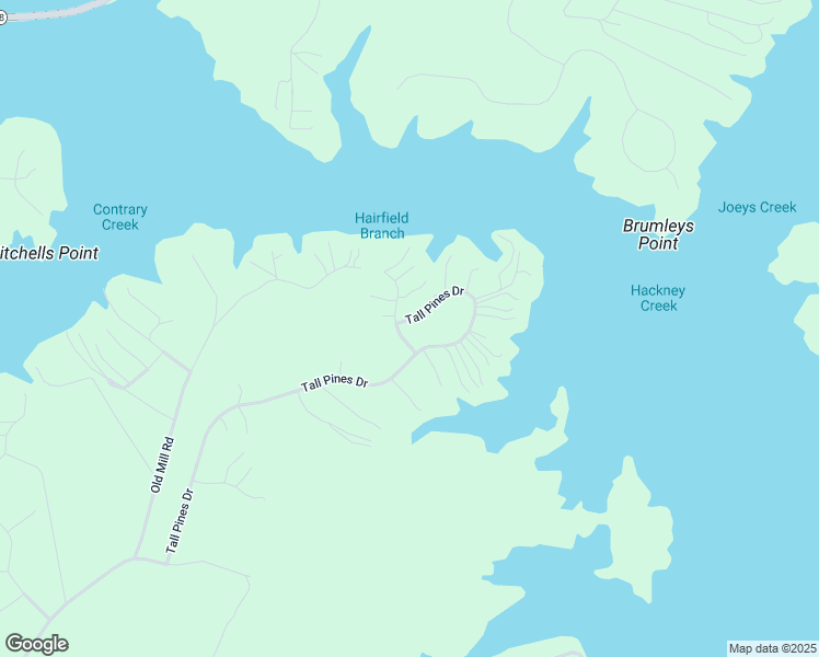 map of restaurants, bars, coffee shops, grocery stores, and more near 1163 Tall Pines Drive in Mineral