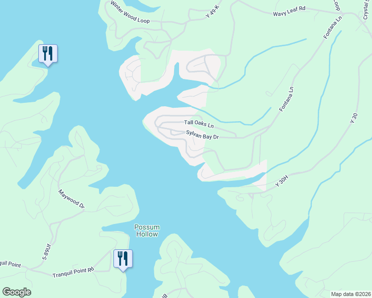 map of restaurants, bars, coffee shops, grocery stores, and more near Sylvan Hills Road in Linn Creek