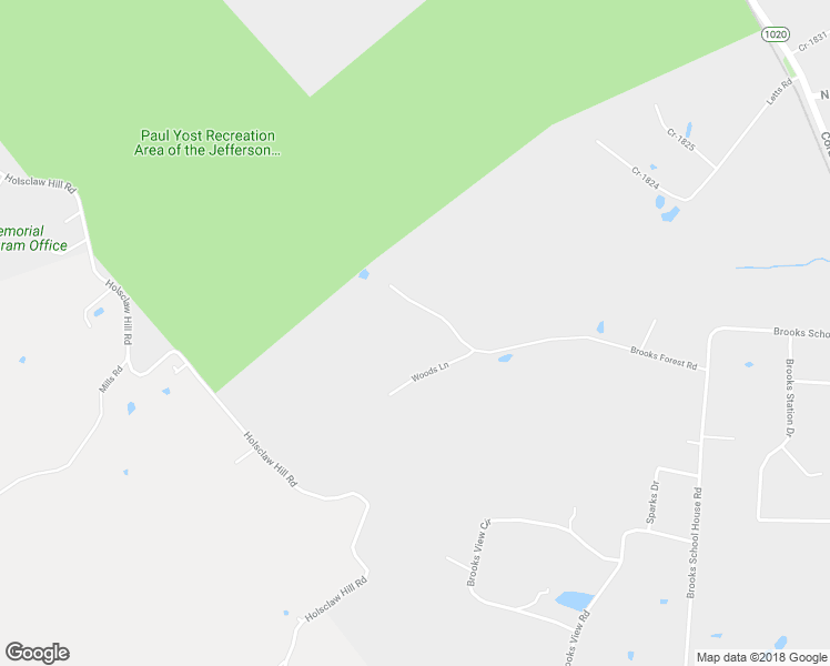 map of restaurants, bars, coffee shops, grocery stores, and more near 397 Brooks Forrest Road in Brooks