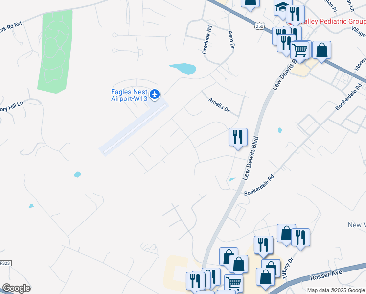 map of restaurants, bars, coffee shops, grocery stores, and more near 112 Langley Drive in Waynesboro