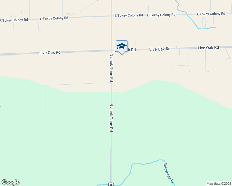 map of restaurants, bars, coffee shops, grocery stores, and more near 10500 North Jack Tone Road in Stockton