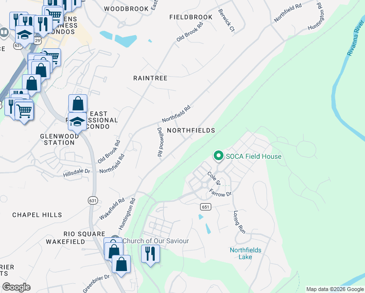map of restaurants, bars, coffee shops, grocery stores, and more near in Rio