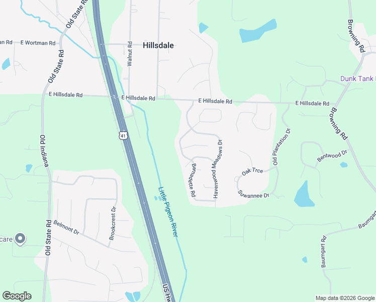 map of restaurants, bars, coffee shops, grocery stores, and more near 827 Saint Giles Court in Evansville