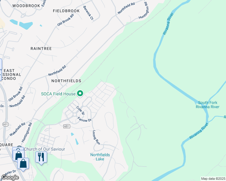 map of restaurants, bars, coffee shops, grocery stores, and more near 1246 Free State Road in Charlottesville