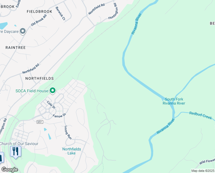 map of restaurants, bars, coffee shops, grocery stores, and more near in Charlottesville