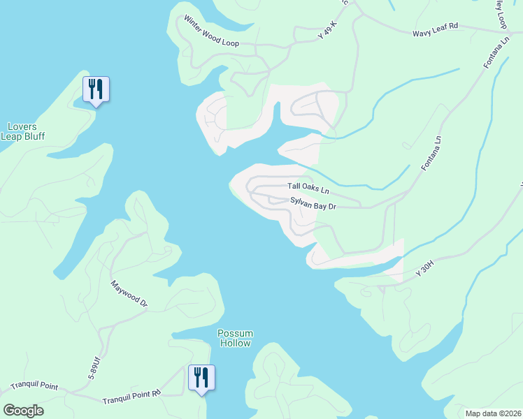 map of restaurants, bars, coffee shops, grocery stores, and more near Sylvan Hills Rd in Linn Creek