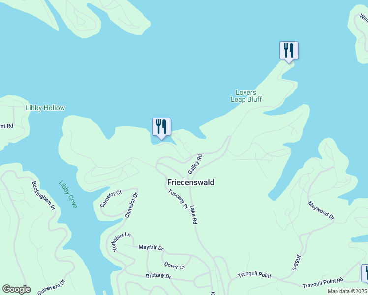 map of restaurants, bars, coffee shops, grocery stores, and more near in Friedenswald