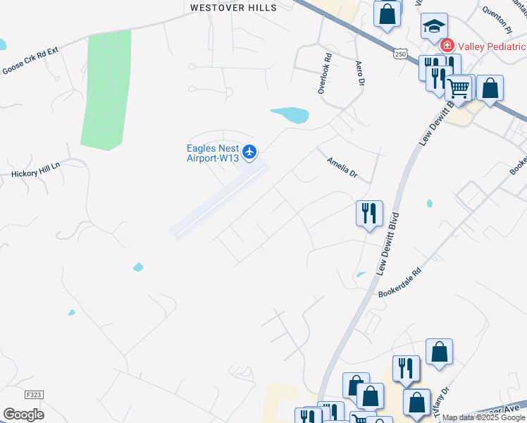 map of restaurants, bars, coffee shops, grocery stores, and more near 25 Sarah Jayne Court in Waynesboro