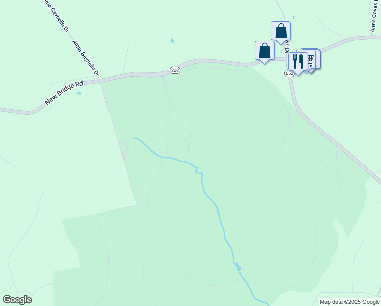 map of restaurants, bars, coffee shops, grocery stores, and more near Cutalong Way in Louisa County