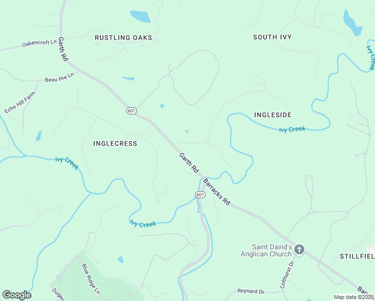 map of restaurants, bars, coffee shops, grocery stores, and more near 1555 Ingleside Drive in Charlottesville