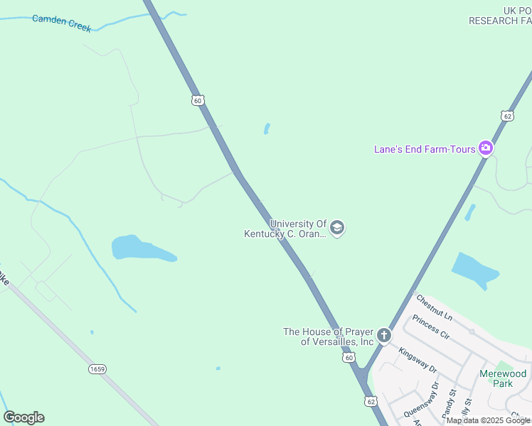 map of restaurants, bars, coffee shops, grocery stores, and more near U.S. 60 Business in Lexington