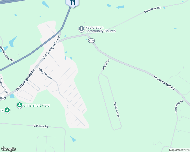 map of restaurants, bars, coffee shops, grocery stores, and more near 124 Bristol Lane in Mount Sterling