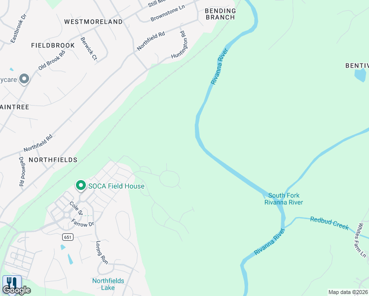 map of restaurants, bars, coffee shops, grocery stores, and more near in Albemarle County
