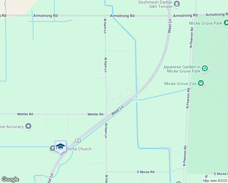map of restaurants, bars, coffee shops, grocery stores, and more near 11692 N Ham Ln in Lodi