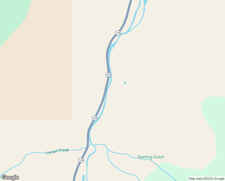 map of restaurants, bars, coffee shops, grocery stores, and more near Grizzly Drive in Hinsdale County