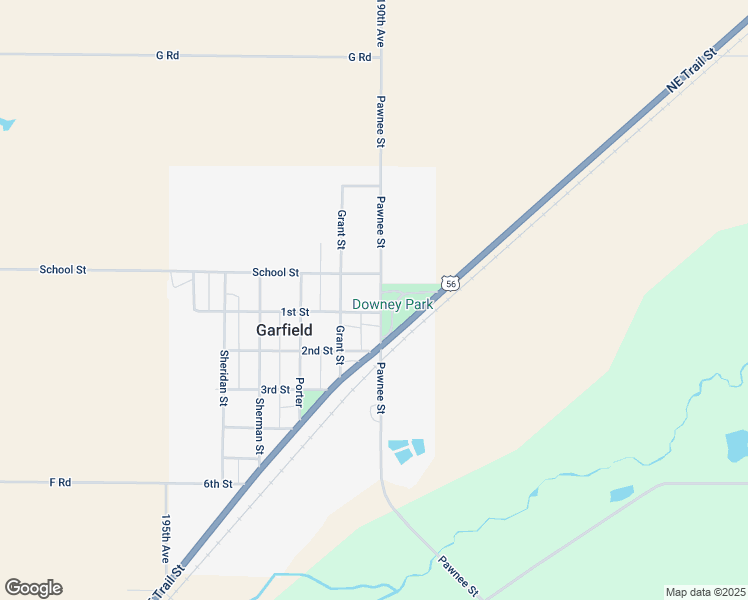 map of restaurants, bars, coffee shops, grocery stores, and more near 112 North Pawnee in Garfield