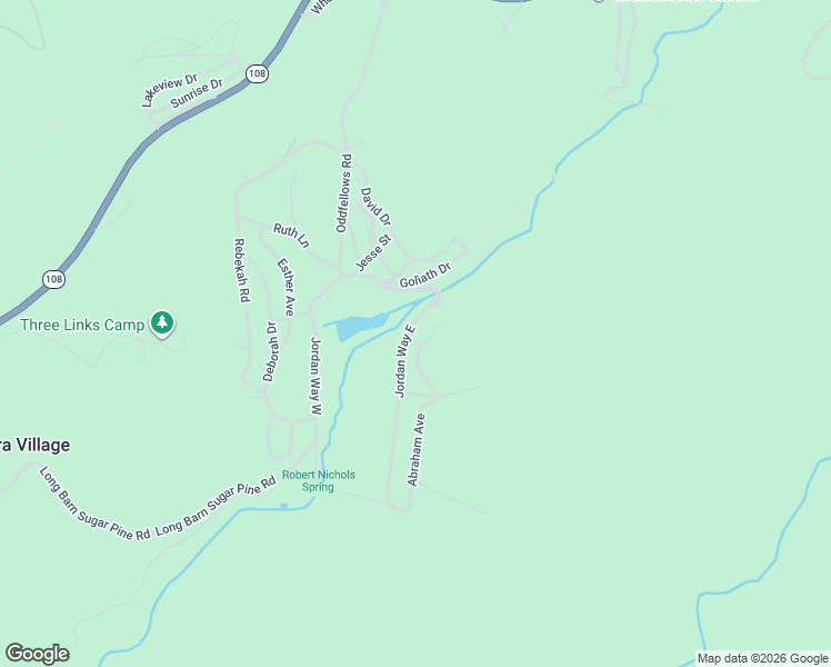 map of restaurants, bars, coffee shops, grocery stores, and more near 25215-25241 Jordan Road in Mi-Wuk Village