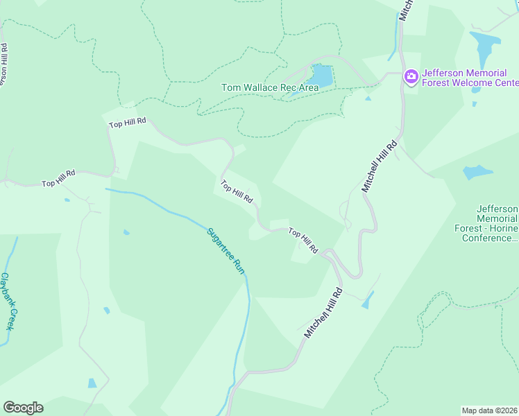 map of restaurants, bars, coffee shops, grocery stores, and more near 2121 Top Hill Road in Louisville