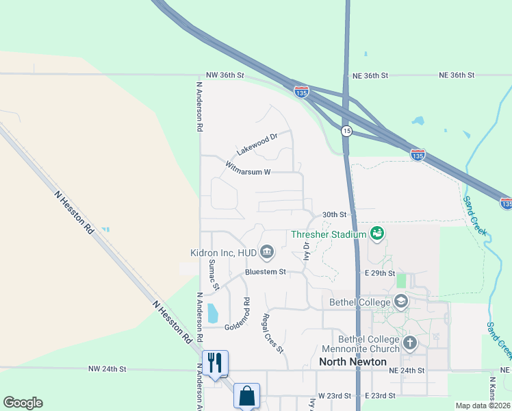 map of restaurants, bars, coffee shops, grocery stores, and more near 325 Old Colony Court in Newton
