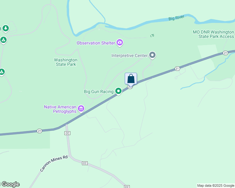 map of restaurants, bars, coffee shops, grocery stores, and more near 21827 Missouri 21 in Blackwell