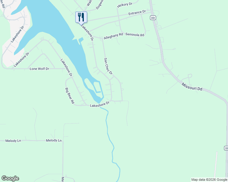 map of restaurants, bars, coffee shops, grocery stores, and more near 2216 Lakeshore Drive in Cuba