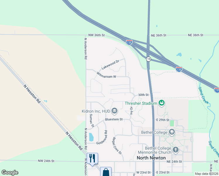 map of restaurants, bars, coffee shops, grocery stores, and more near 325 Old Colony Court in Newton