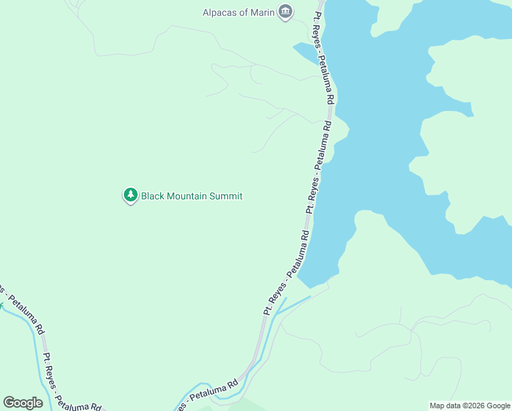 map of restaurants, bars, coffee shops, grocery stores, and more near 12100 Point Reyes - Petaluma Road in Nicasio