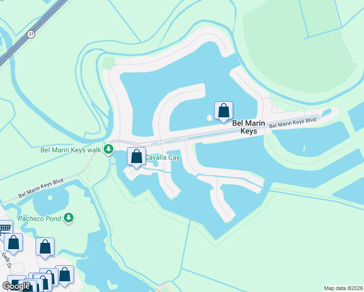 map of restaurants, bars, coffee shops, grocery stores, and more near 992 Bel Marin Keys Boulevard in Novato