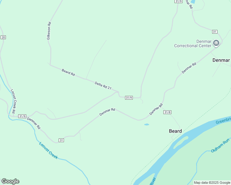 map of restaurants, bars, coffee shops, grocery stores, and more near Kyle Beard Road in Pocahontas County