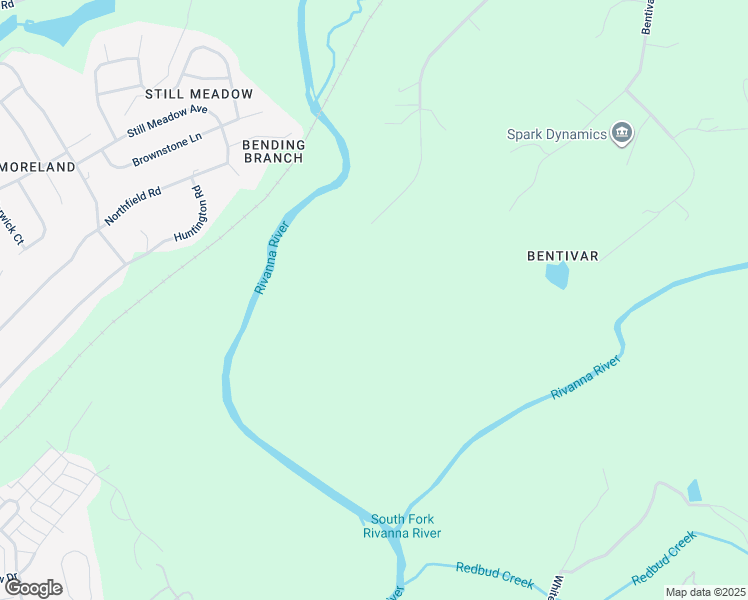 map of restaurants, bars, coffee shops, grocery stores, and more near 1701 Bentivar Drive in Charlottesville