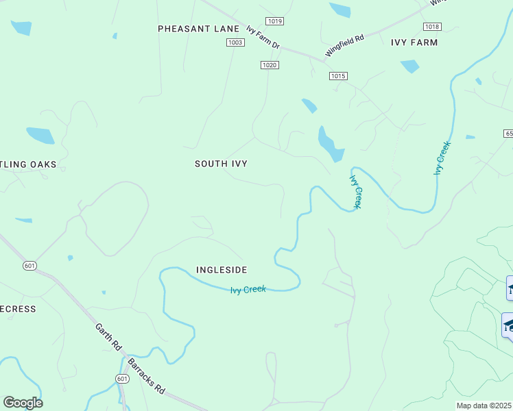 map of restaurants, bars, coffee shops, grocery stores, and more near 2254 Camargo Drive in Charlottesville