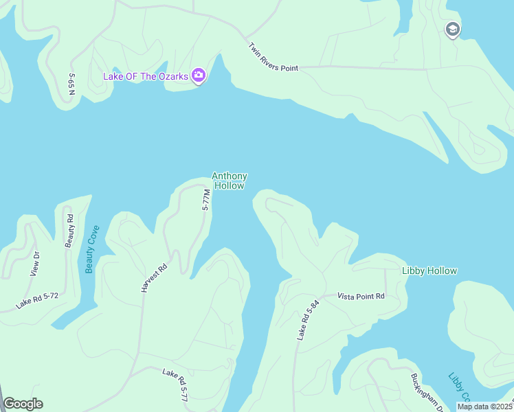 map of restaurants, bars, coffee shops, grocery stores, and more near 7 Claw Drive in Camdenton
