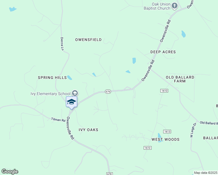 map of restaurants, bars, coffee shops, grocery stores, and more near 1690 Owensfield Drive in Charlottesville
