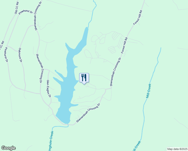 map of restaurants, bars, coffee shops, grocery stores, and more near 174 Horseshoe Circle in Gordonsville