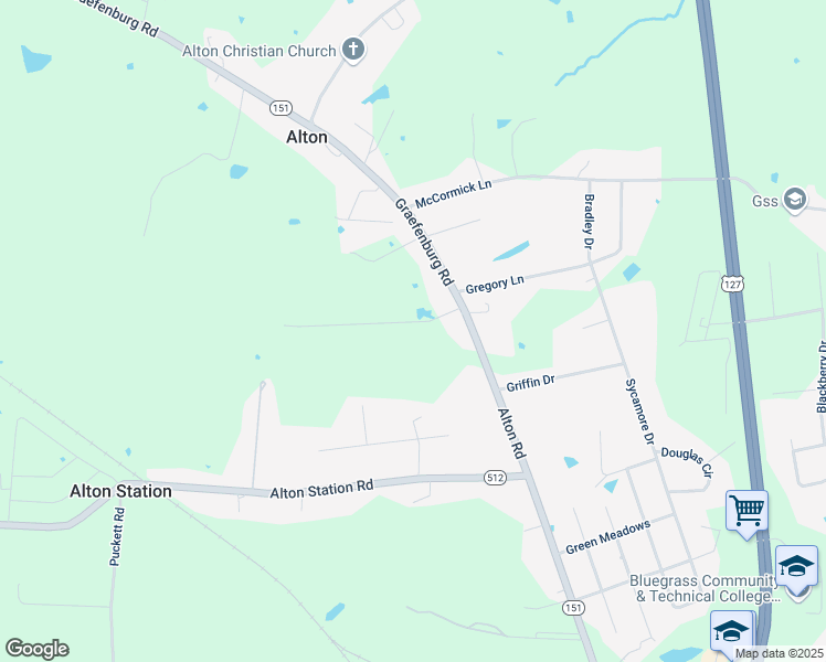map of restaurants, bars, coffee shops, grocery stores, and more near 1479 Graefenburg Road in Lawrenceburg