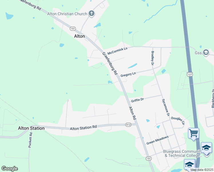 map of restaurants, bars, coffee shops, grocery stores, and more near 1479 Graefenburg Road in Lawrenceburg