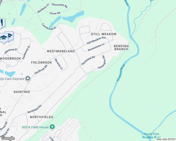 map of restaurants, bars, coffee shops, grocery stores, and more near 600 Carrsbrook Drive in Charlottesville