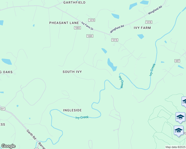 map of restaurants, bars, coffee shops, grocery stores, and more near 2265 Camargo Drive in Charlottesville