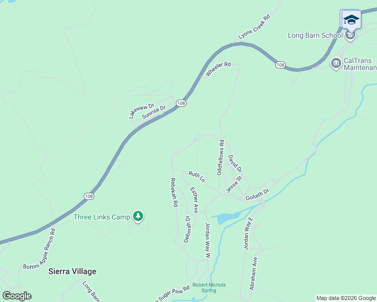 map of restaurants, bars, coffee shops, grocery stores, and more near 25477 Rebekah Road in Mi-Wuk Village