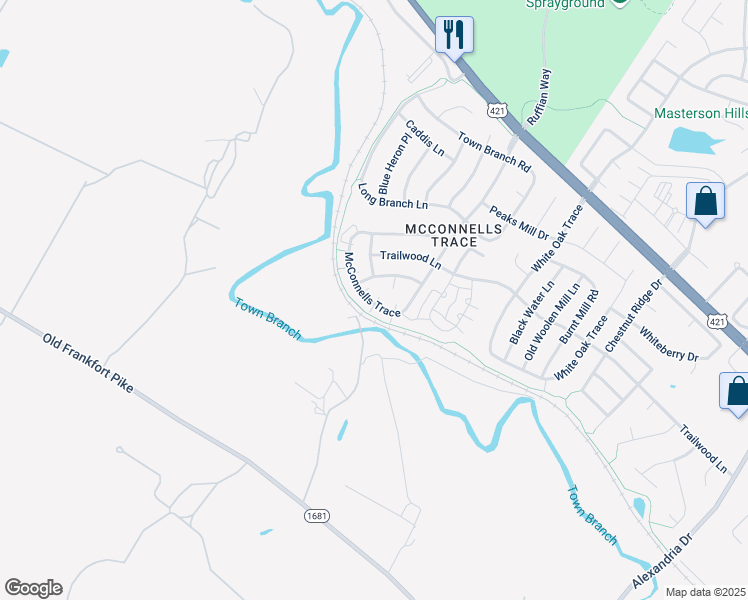 map of restaurants, bars, coffee shops, grocery stores, and more near 3000 Leestown Road in Lexington