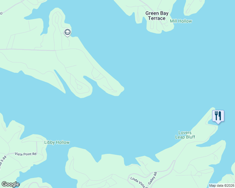 map of restaurants, bars, coffee shops, grocery stores, and more near 12 Vermillion Lane in Camdenton